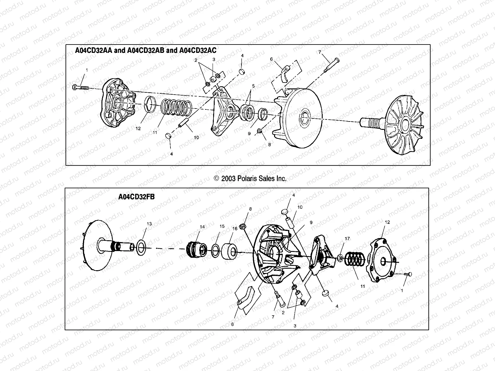 DRIVE CLUTCH - A04CD32AA/AB/AC/FB (4986268626C03) | DRIVE CLUTCH - A04CD32AA/AB/AC/FB (4986268626C03)