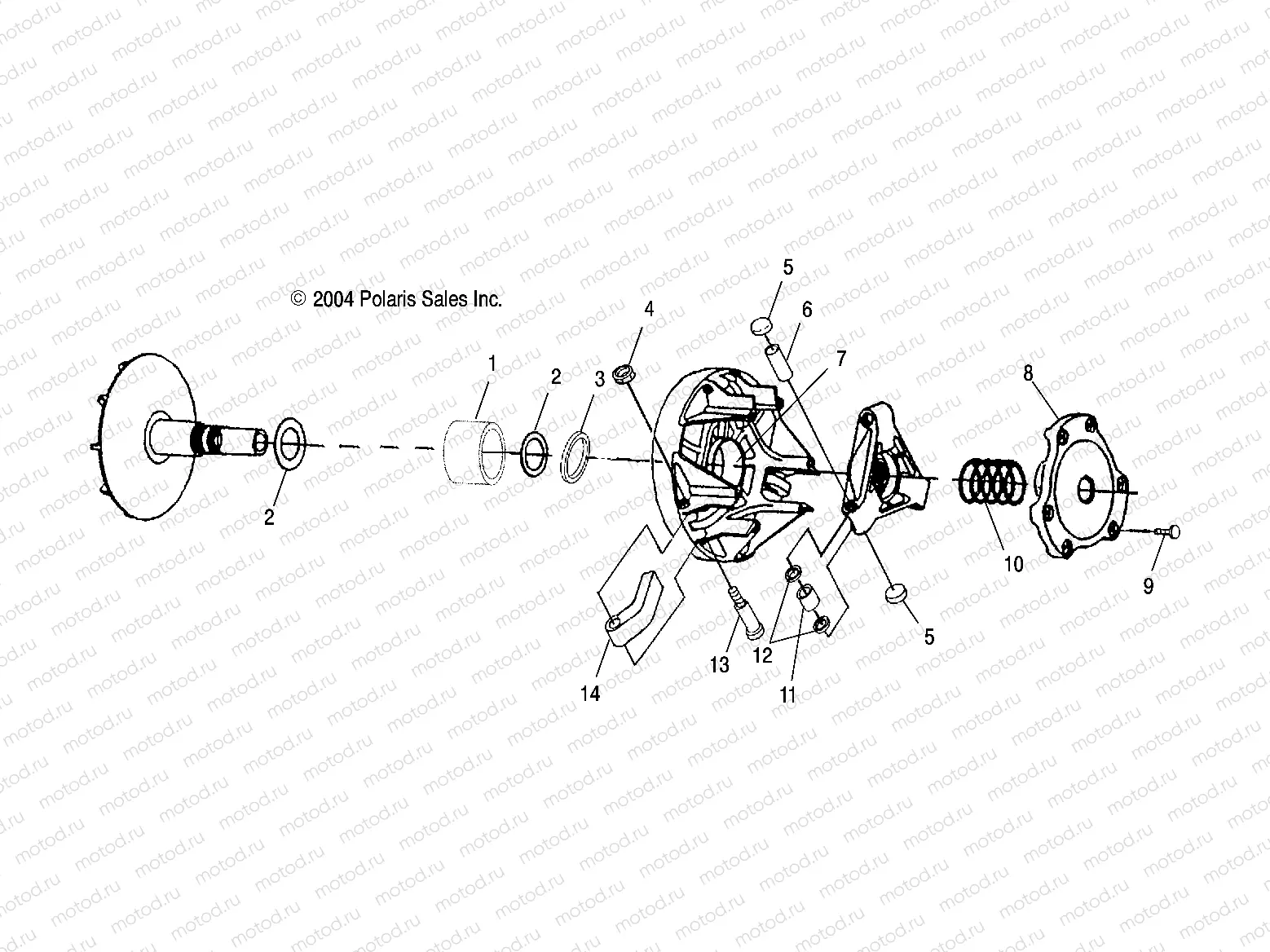 DRIVE CLUTCH - A05MH76AC/AT/AU/AW (4977217721C10) | DRIVE CLUTCH - A05MH76AC/AT/AU/AW (4977217721C10)