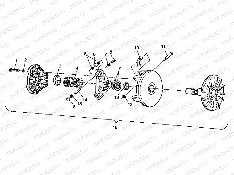 DRIVE CLUTCH - A99AA25CA (4949594959b011) | DRIVE CLUTCH - A99AA25CA (4949594959b011)