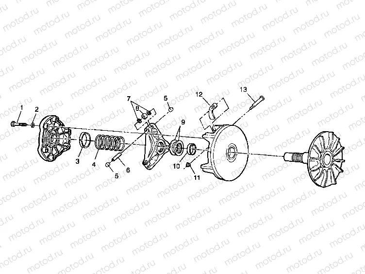 DRIVE CLUTCH - A99AE50DA (4949204920c008) | DRIVE CLUTCH - A99AE50DA (4949204920c008)