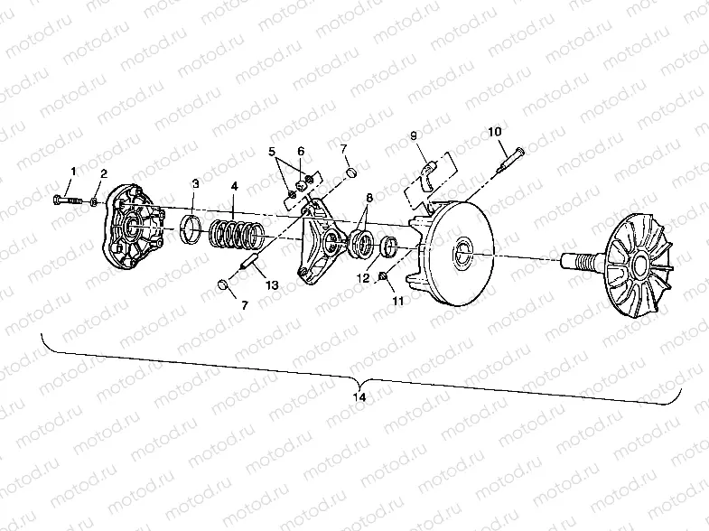 DRIVE CLUTCH - A99CA28CA (4949444944b012) | DRIVE CLUTCH - A99CA28CA (4949444944b012)