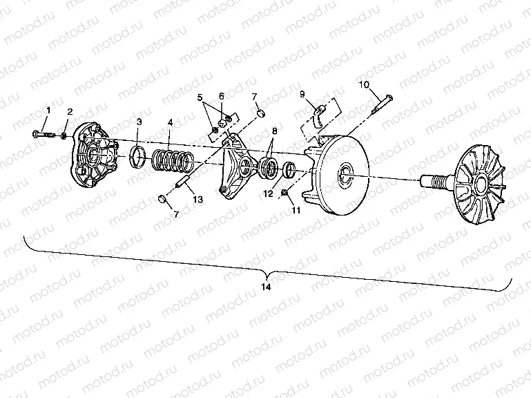 DRIVE CLUTCH - A99CG38CA (4949634963C006) | DRIVE CLUTCH - A99CG38CA (4949634963C006)