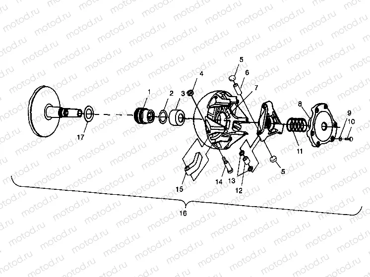 DRIVE CLUTCH - A99CH45IA (4949154915C002) | DRIVE CLUTCH - A99CH45IA (4949154915C002)