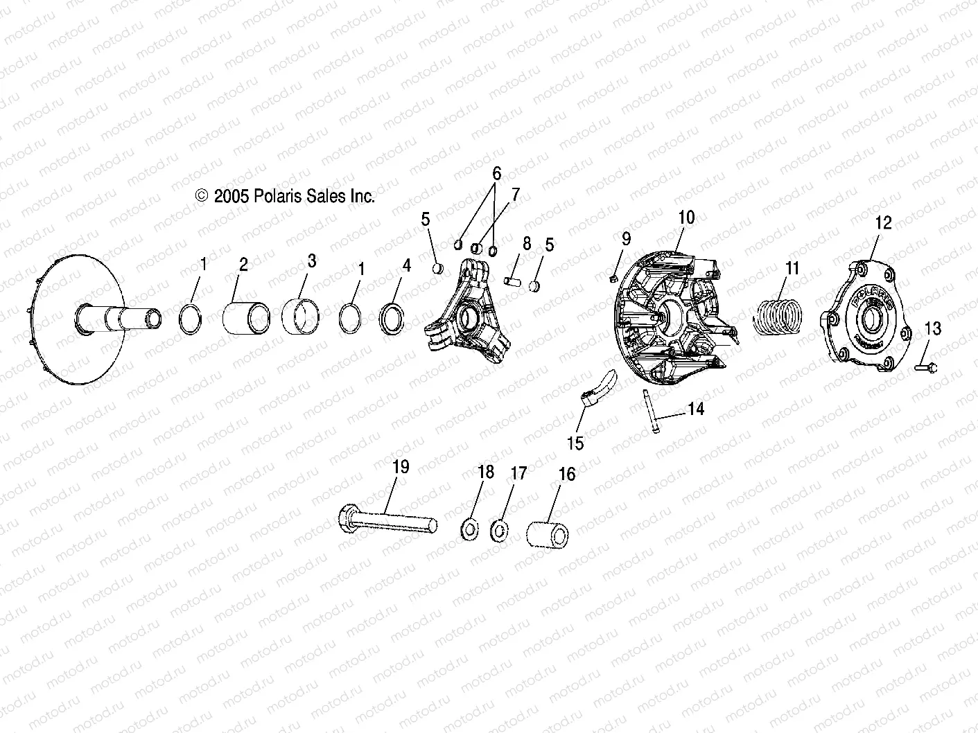DRIVE CLUTCH and MOUNTING - A06MH76AL/AQ/AT/AX/AY/AZ (4999200229920022C05) | DRIVE CLUTCH and MOUNTING - A06MH76AL/AQ/AT/AX/AY/AZ (4999200229920022C05)