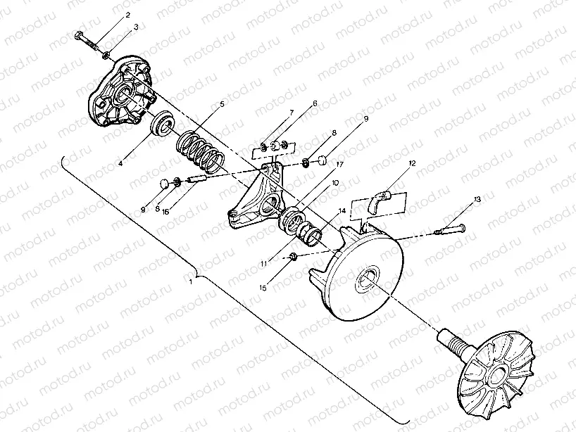 Drive Clutch Assembly (4913501350023A) | Drive Clutch Assembly (4913501350023A)