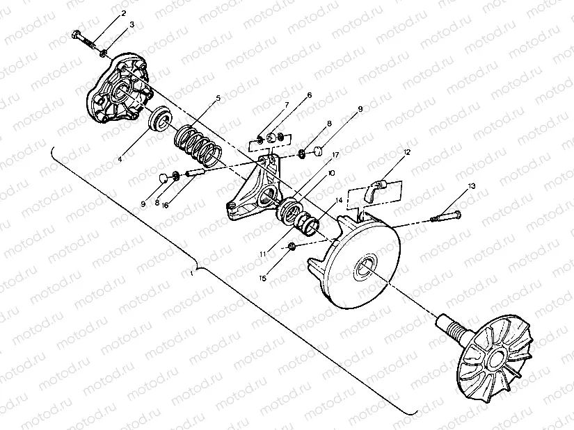 Drive Clutch Assembly (4913511351024A) | Drive Clutch Assembly (4913511351024A)