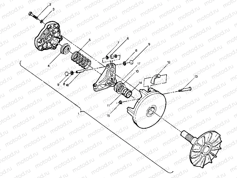 Drive Clutch Assembly (4913521352024A) | Drive Clutch Assembly (4913521352024A)