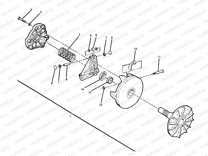 Drive Clutch Assembly (4914891489023A) | Drive Clutch Assembly (4914891489023A)
