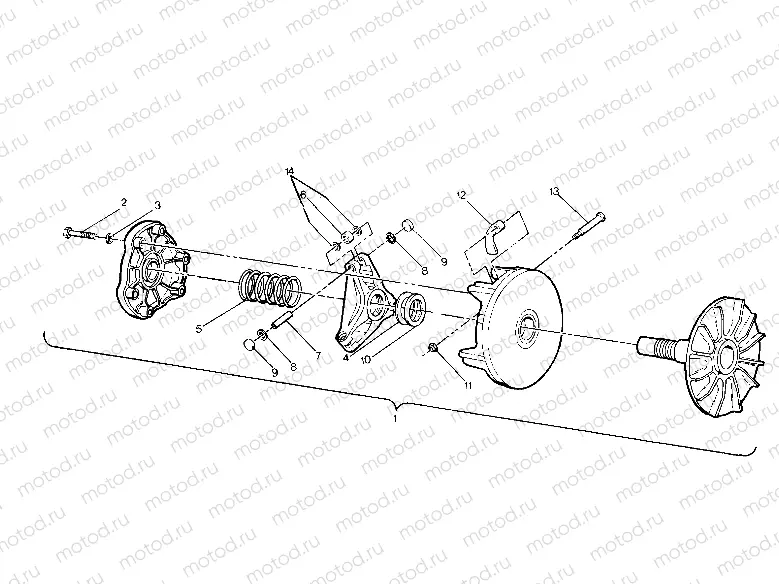 Drive Clutch Assembly (4915951595028A) | Drive Clutch Assembly (4915951595028A)