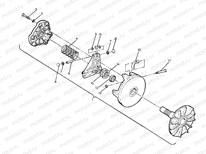 Drive Clutch Assembly (4916341634023A) | Drive Clutch Assembly (4916341634023A)
