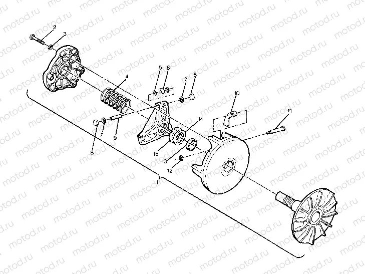 Drive Clutch Assembly (4916351635028A) | Drive Clutch Assembly (4916351635028A)