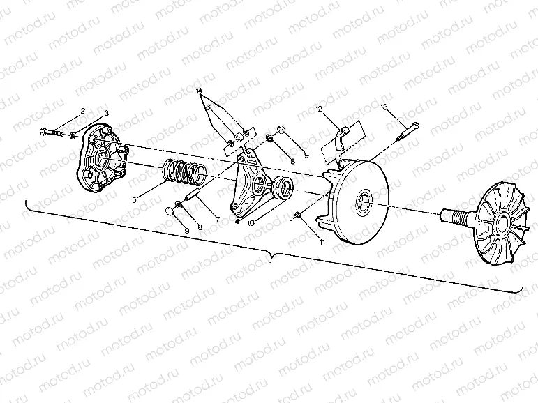 Drive Clutch Assembly (4916361636028A) | Drive Clutch Assembly (4916361636028A)