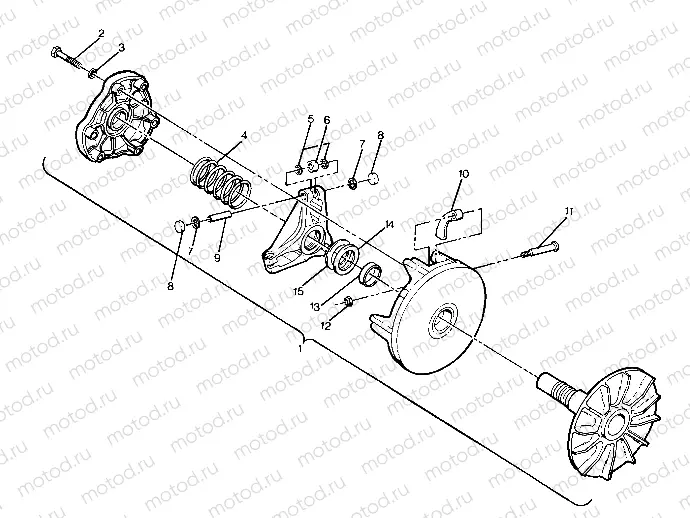 Drive Clutch Assembly (4917731773028A) | Drive Clutch Assembly (4917731773028A)