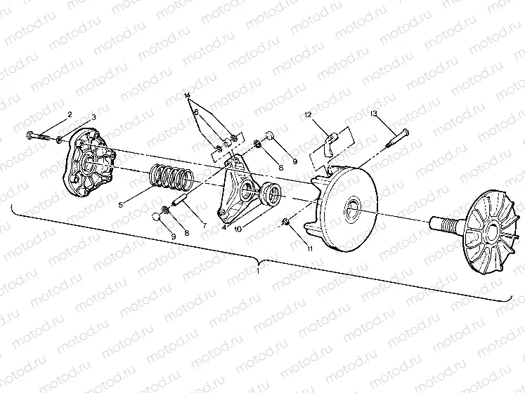 Drive Clutch Assembly (4917741774028A) | Drive Clutch Assembly (4917741774028A)
