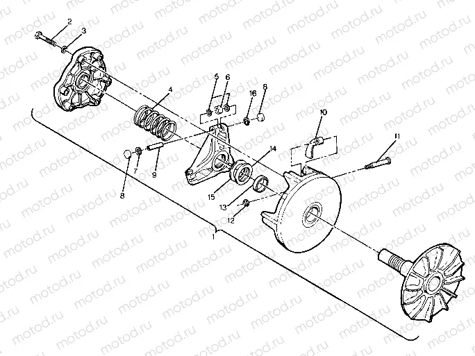Drive Clutch Assembly (4918541854029A) | Drive Clutch Assembly (4918541854029A)