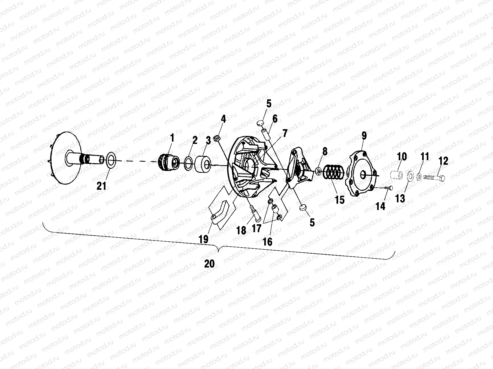 DRIVE CLUTCH - C02CD50AC (4972407240C04) | DRIVE CLUTCH - C02CD50AC (4972407240C04)