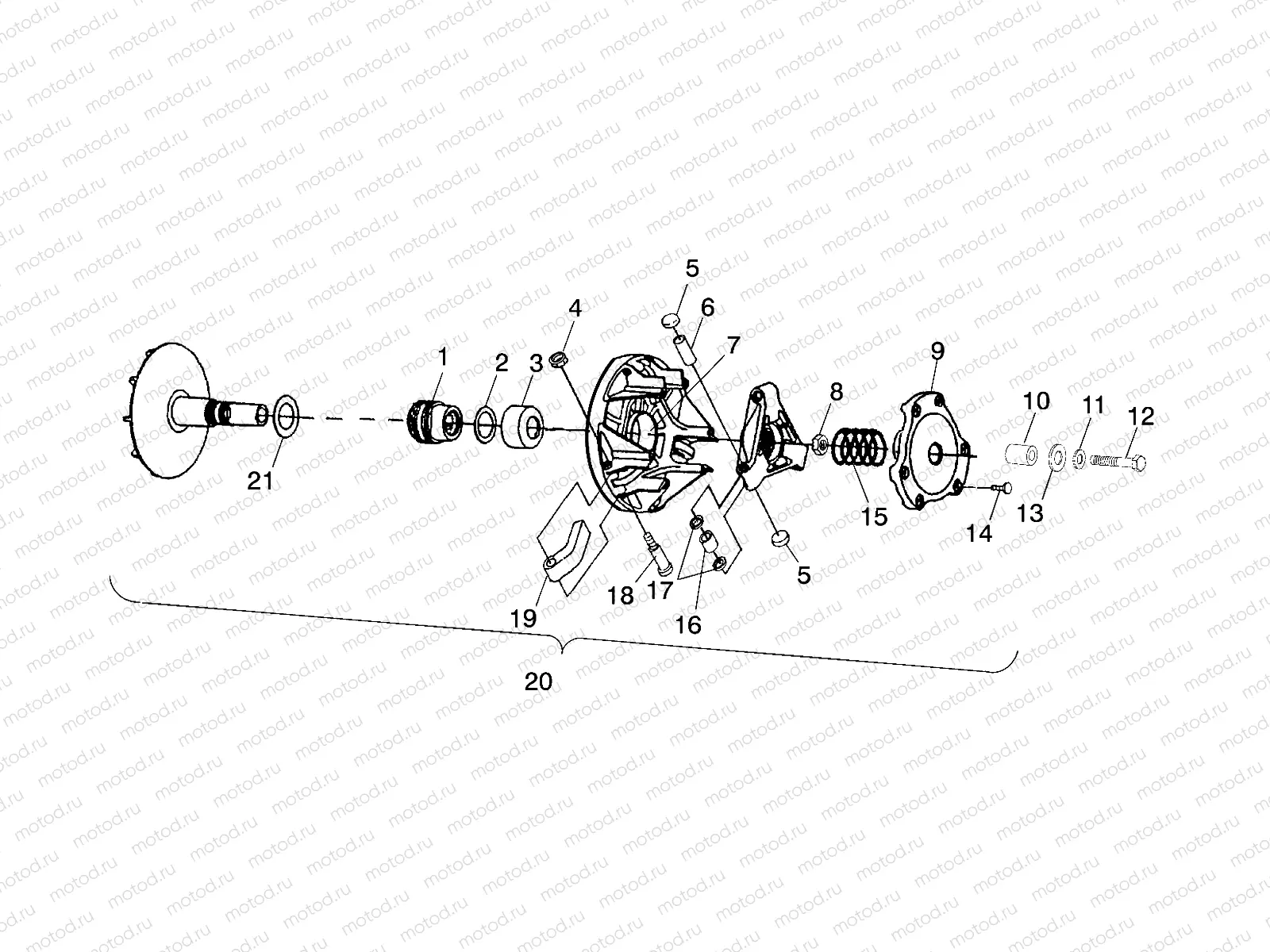 DRIVE CLUTCH - C10CD50AA (4977417741C04) | DRIVE CLUTCH - C10CD50AA (4977417741C04)
