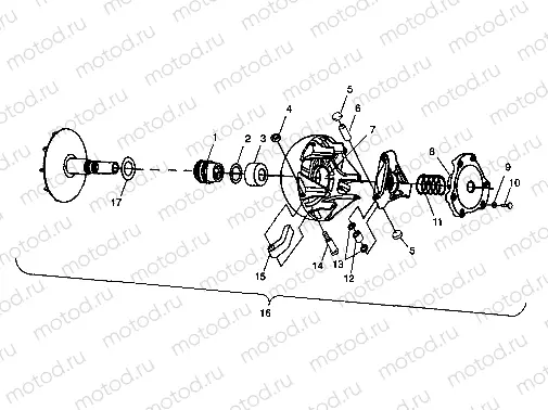 DRIVE CLUTCH - N98AC42D (4945214521C004) | DRIVE CLUTCH - N98AC42D (4945214521C004)