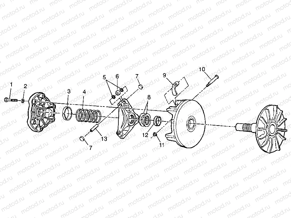 DRIVE CLUTCH Sportsman 400L W97AC38C (4939673967C001) | DRIVE CLUTCH Sportsman 400L W97AC38C (4939673967C001)