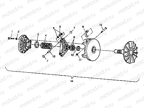 DRIVE CLUTCH - W98BC50A (4944994499b013) | DRIVE CLUTCH - W98BC50A (4944994499b013)