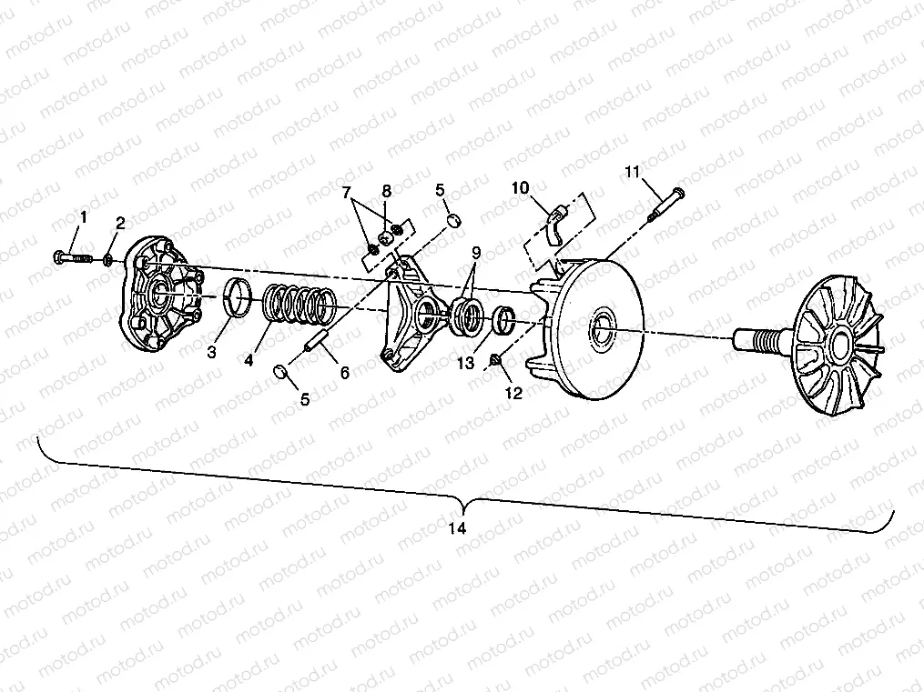 DRIVE CLUTCH - W98CH50AB (4945714571c004) | DRIVE CLUTCH - W98CH50AB (4945714571c004)