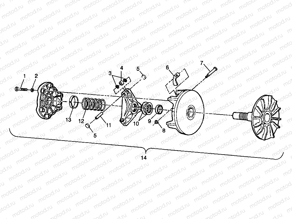 DRIVE CLUTCH XPLORER 300 W98CC28C (4945264526C003) | DRIVE CLUTCH XPLORER 300 W98CC28C (4945264526C003)