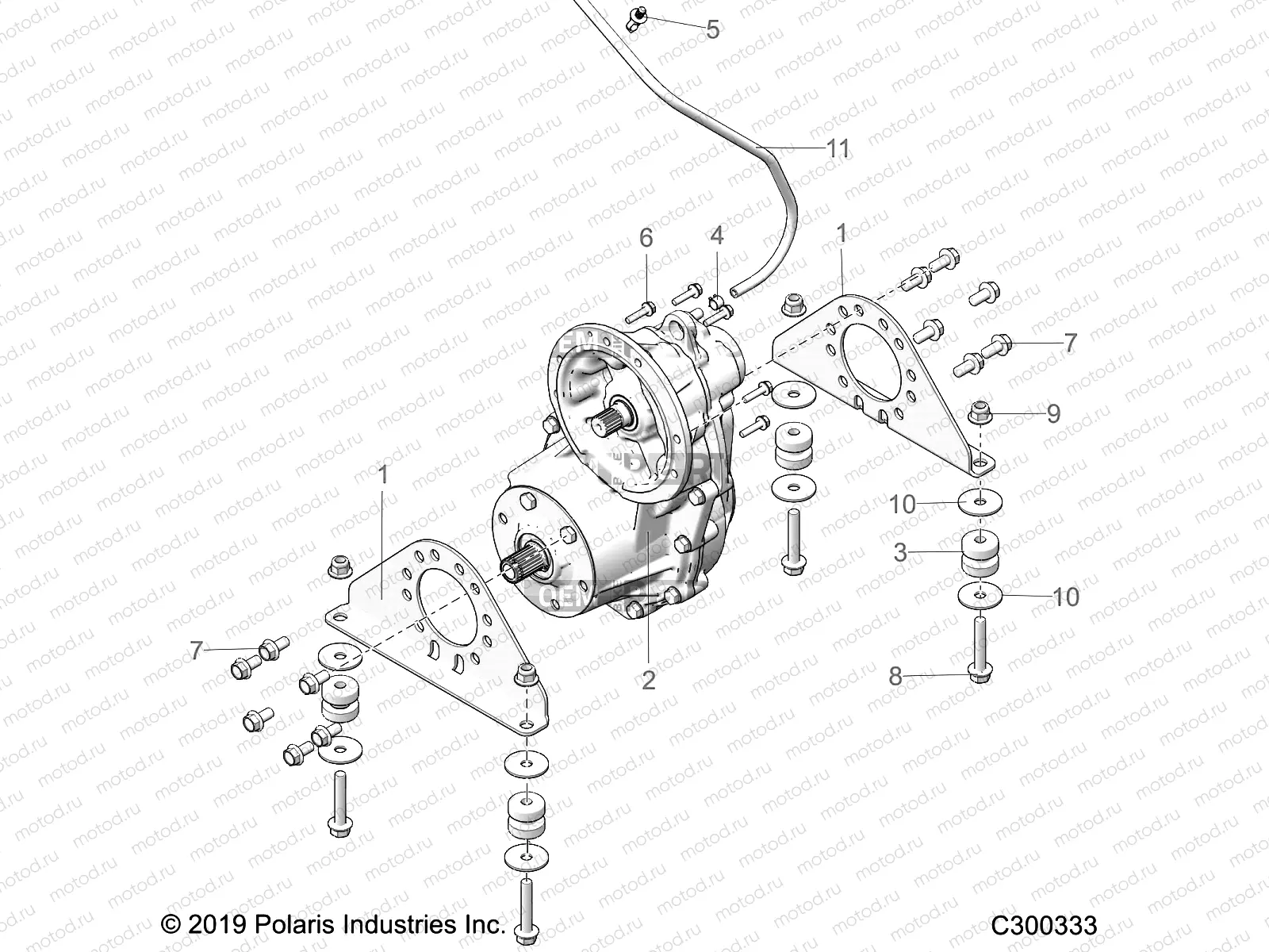 DRIVE LINE | DRIVE LINE, GEARCASE and MOUNTING - L22G2AEALA/DEALA/4AEALA/6AEALA (C300333)