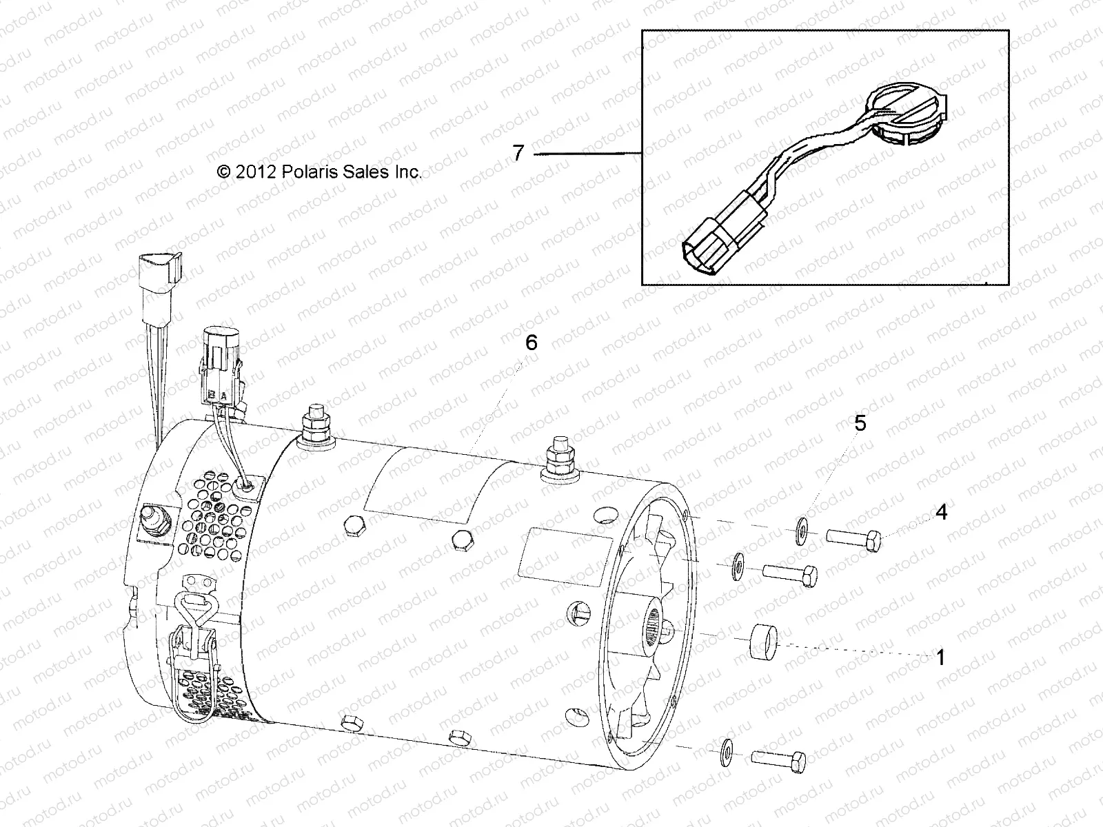 DRIVE LINE | DRIVE LINE, MOTOR - L13G2/4/6 ALL OPTIONS (49GEMDRIVELINE11MOTOR7.0)
