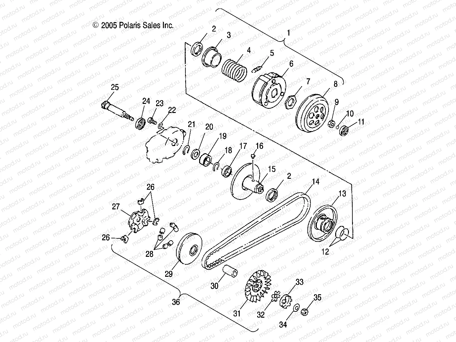DRIVE PULLEY - A05FA09CA/CB/CC (4999202399920239A13) | DRIVE PULLEY - A05FA09CA/CB/CC (4999202399920239A13)