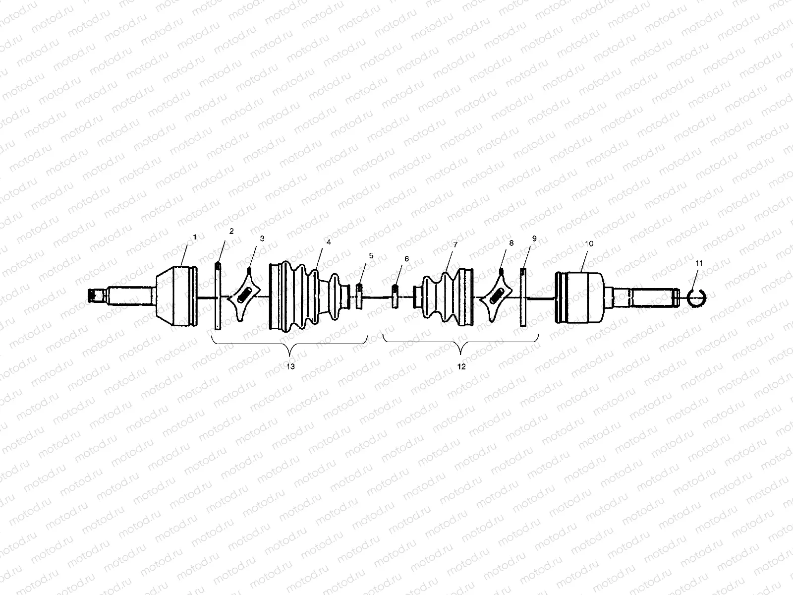 DRIVE SHAFT - A01CD50FB (4964196419B004) | DRIVE SHAFT - A01CD50FB (4964196419B004)