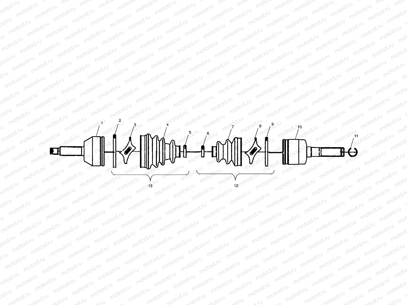 DRIVE SHAFT - A03CD50FB (4975217521B07) | DRIVE SHAFT - A03CD50FB (4975217521B07)