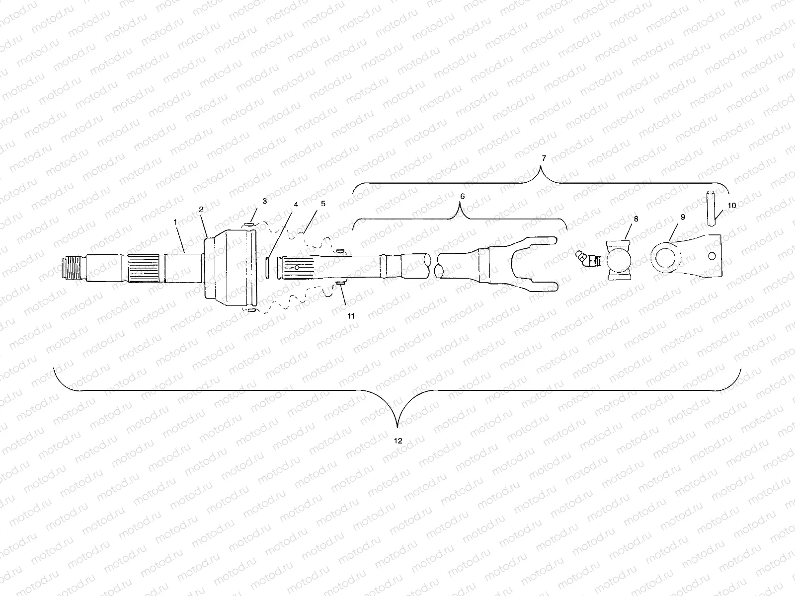 DRIVE SHAFT - C10CL50AA (4978707870B01) | DRIVE SHAFT - C10CL50AA (4978707870B01)