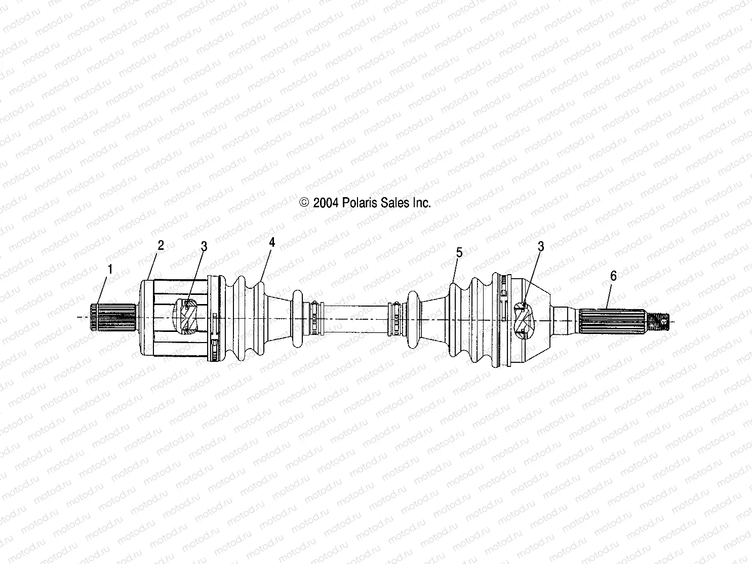 DRIVE SHAFT | DRIVE SHAFT, FRONT - A05MH68AP (4999609960B12)
