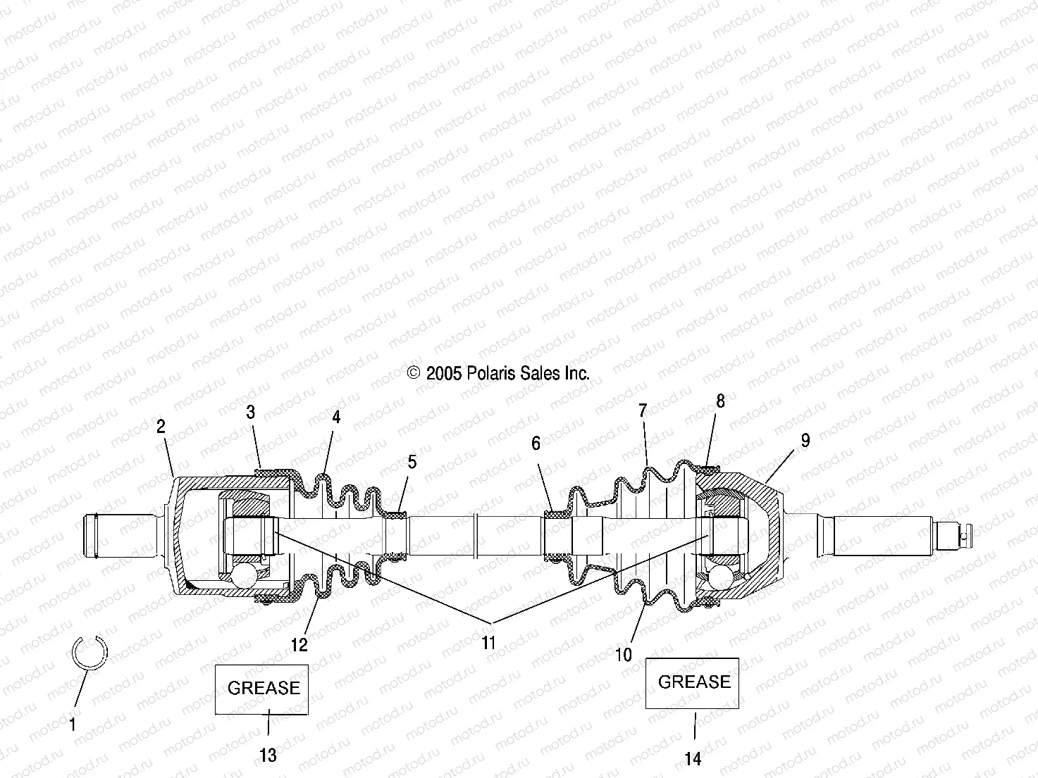 DRIVE SHAFT | DRIVE SHAFT, FRONT - A06MH68AA/AD/AF (4999200179920017B08)