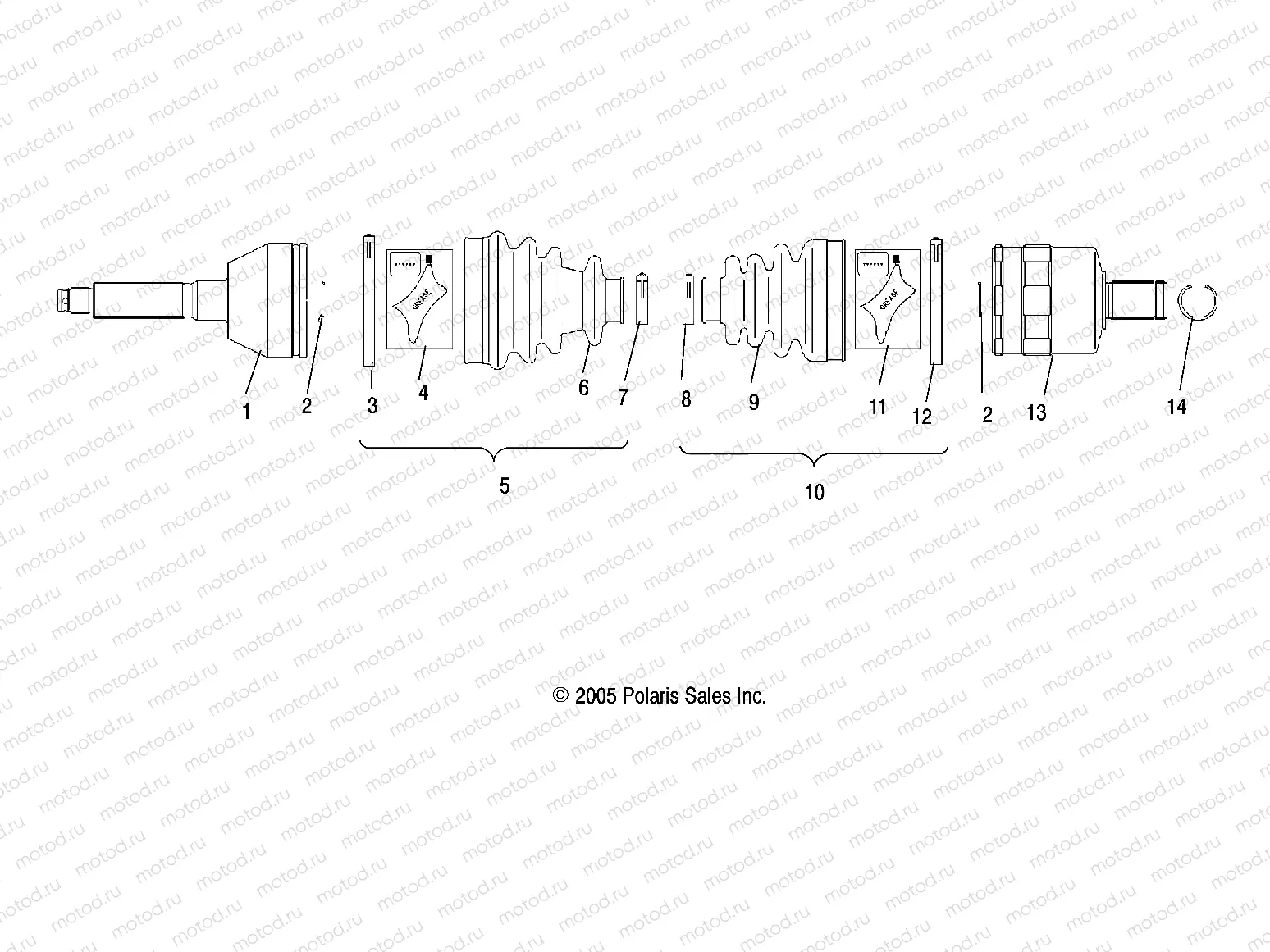 DRIVE SHAFT | DRIVE SHAFT, FRONT - A06MN50AU/AW (4999204069920406B14)