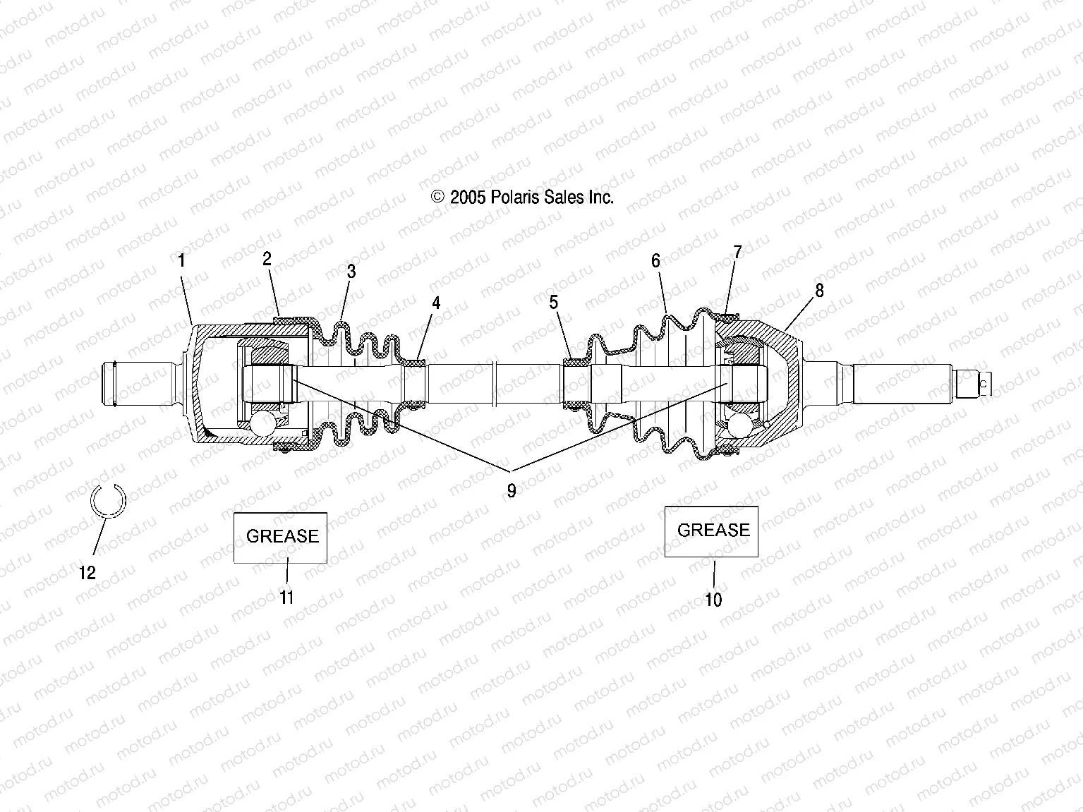 DRIVE SHAFT | DRIVE SHAFT, FRONT (If Built After 10/03/06) - A06MH50AA/AB/AD/AF (4999200299920029B07)