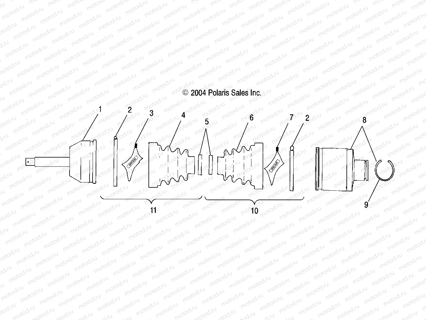 DRIVE SHAFT | DRIVE SHAFT, REAR - A05MH76AC/AT/AU/AW (4994279427B13)