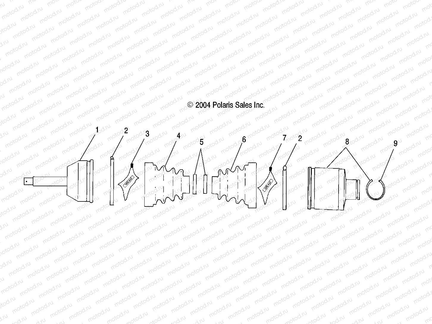 DRIVE SHAFT | DRIVE SHAFT, REAR, LH, RH - R05RD68AA/AB (4998269826B08)