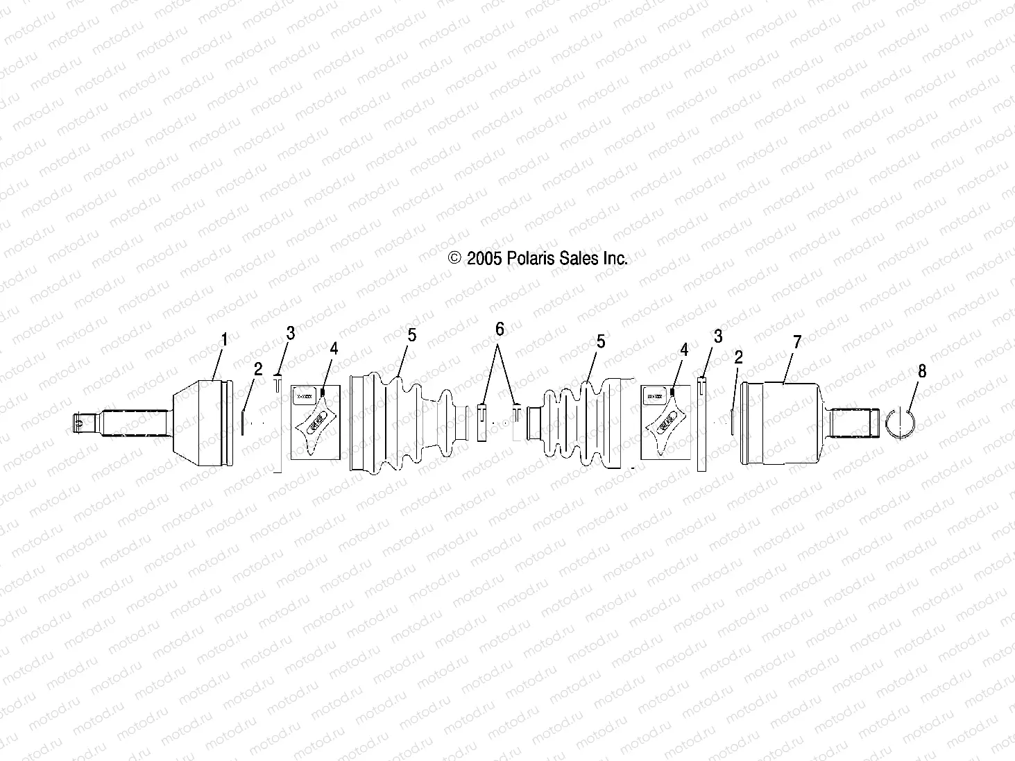 DRIVE SHAFT | DRIVE SHAFT, REAR, LH, RH - R06RD50AB/AC (4999203249920324B08)