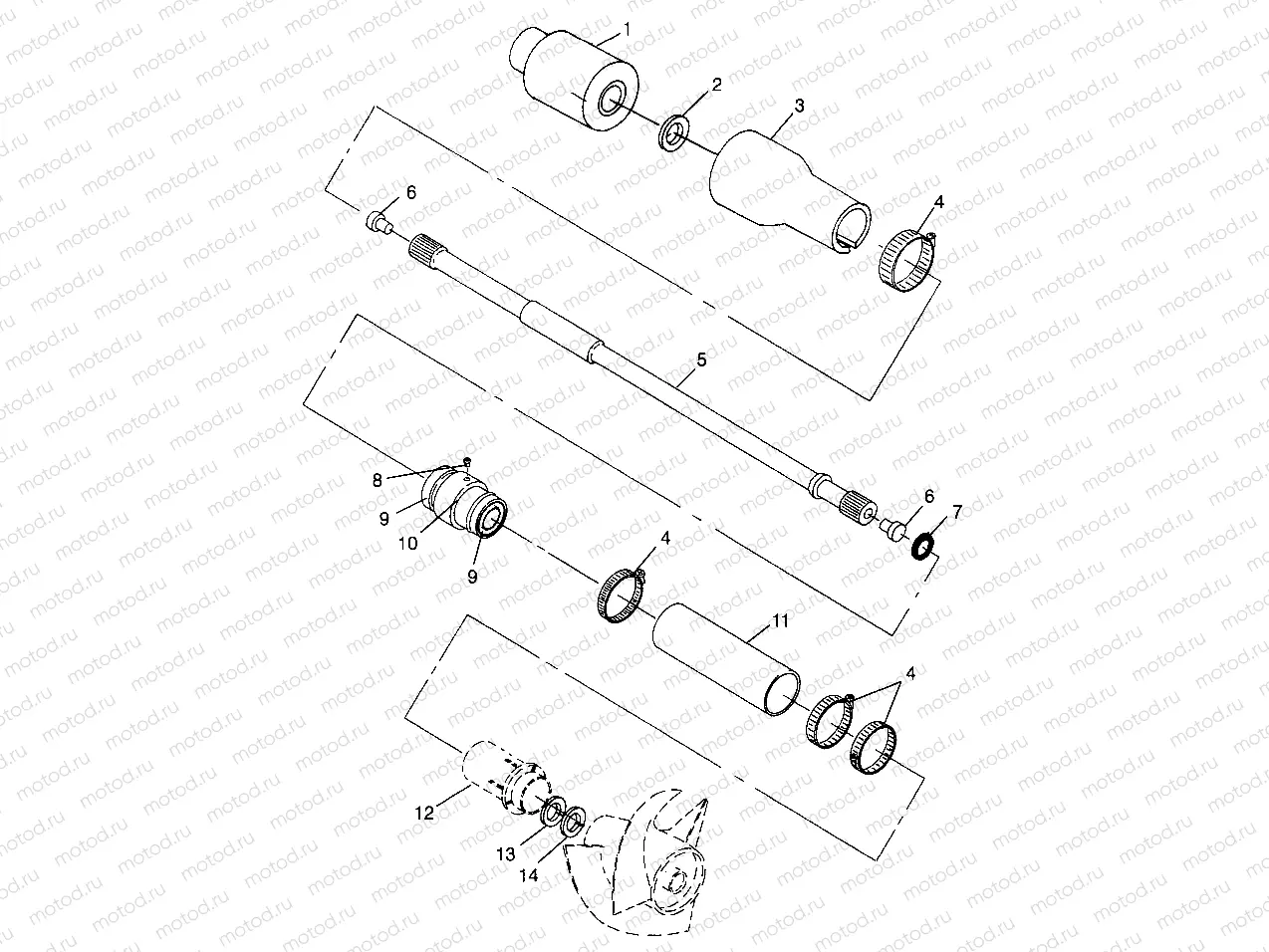DRIVE SYSTEM HURRICANE B964466 and Intl. HURRICANE I964466 (4935733573B002) | DRIVE SYSTEM HURRICANE B964466 and Intl. HURRICANE I964466 (4935733573B002)