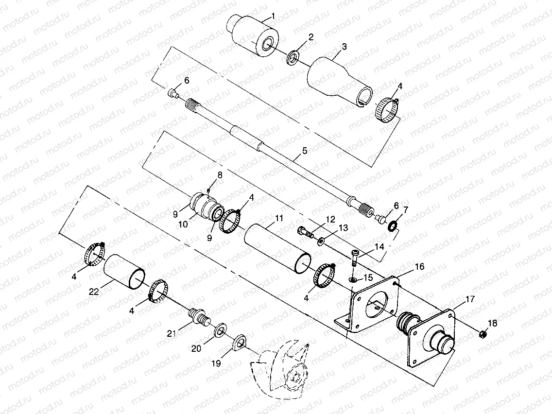 DRIVE SYSTEM HURRICANE B974473 and Intl. HURRICANE I974473 (4941044104B003) | DRIVE SYSTEM HURRICANE B974473 and Intl. HURRICANE I974473 (4941044104B003)