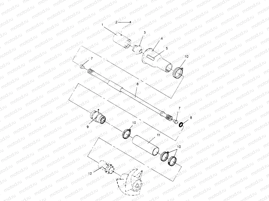 DRIVE SYSTEM SL 650 B954058 (4930483048B003) | DRIVE SYSTEM SL 650 B954058 (4930483048B003)