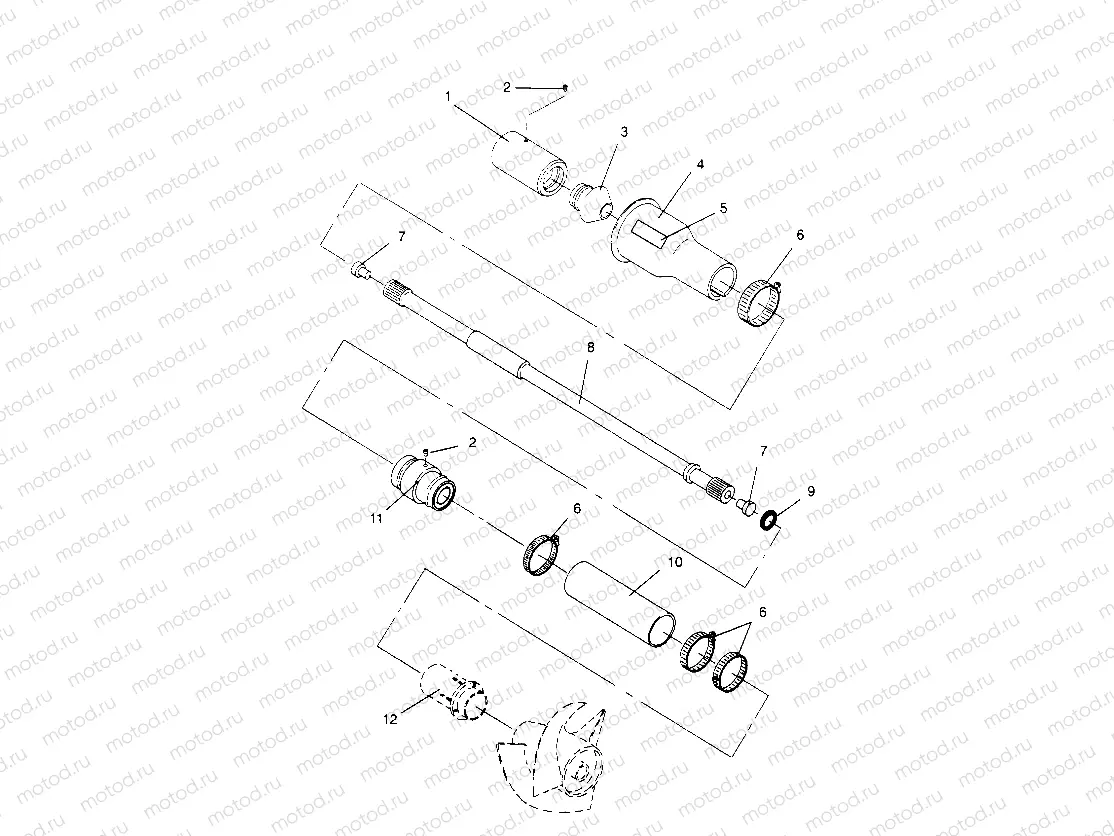 DRIVE SYSTEM  SL 750 B954070 (4930523052B002) | DRIVE SYSTEM  SL 750 B954070 (4930523052B002)
