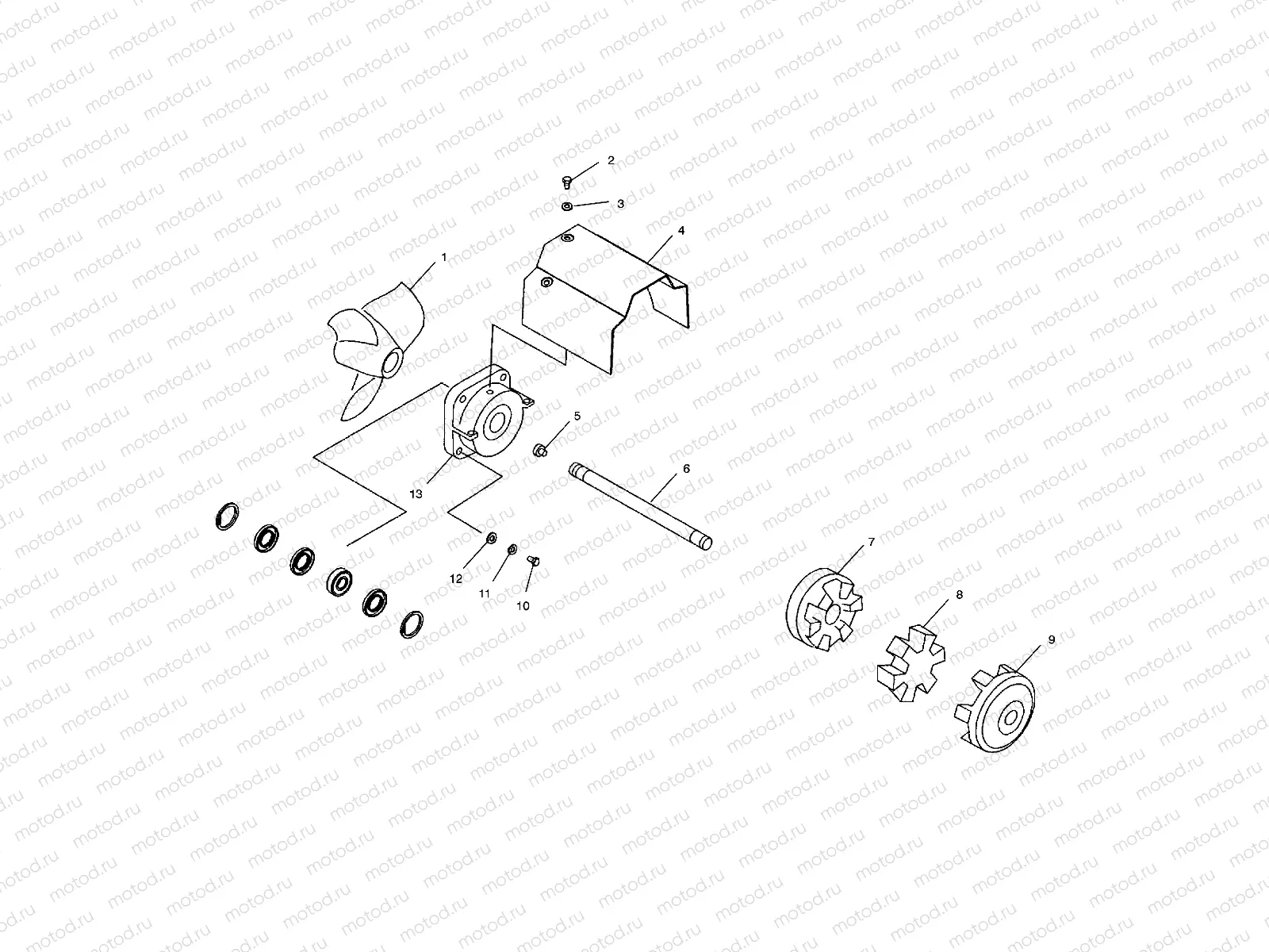 DRIVE SYSTEM - W035402DA (4981108110A10) | DRIVE SYSTEM - W035402DA (4981108110A10)