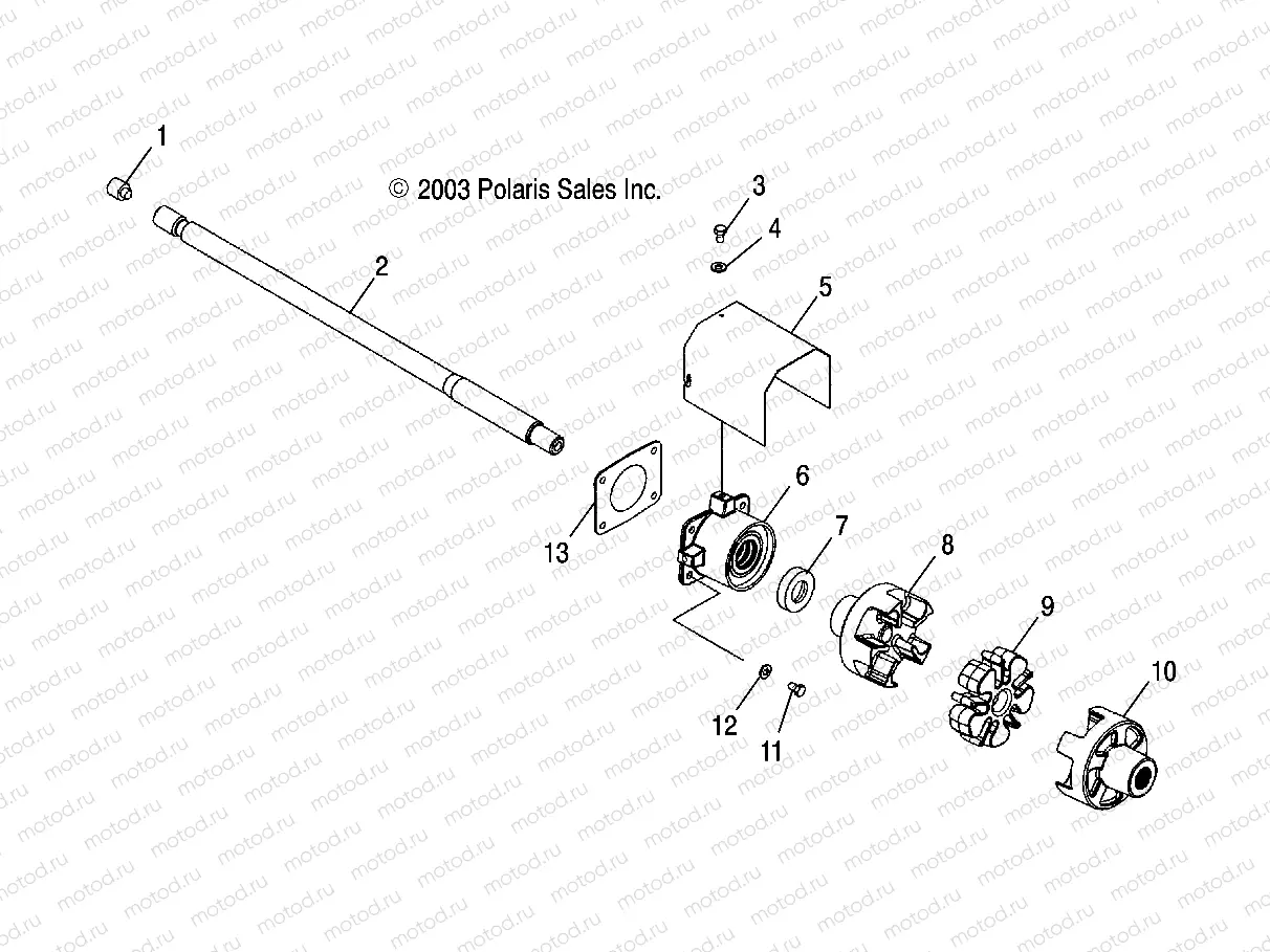 DRIVE SYSTEM - W045303CA/IA (4990539053B01) | DRIVE SYSTEM - W045303CA/IA (4990539053B01)