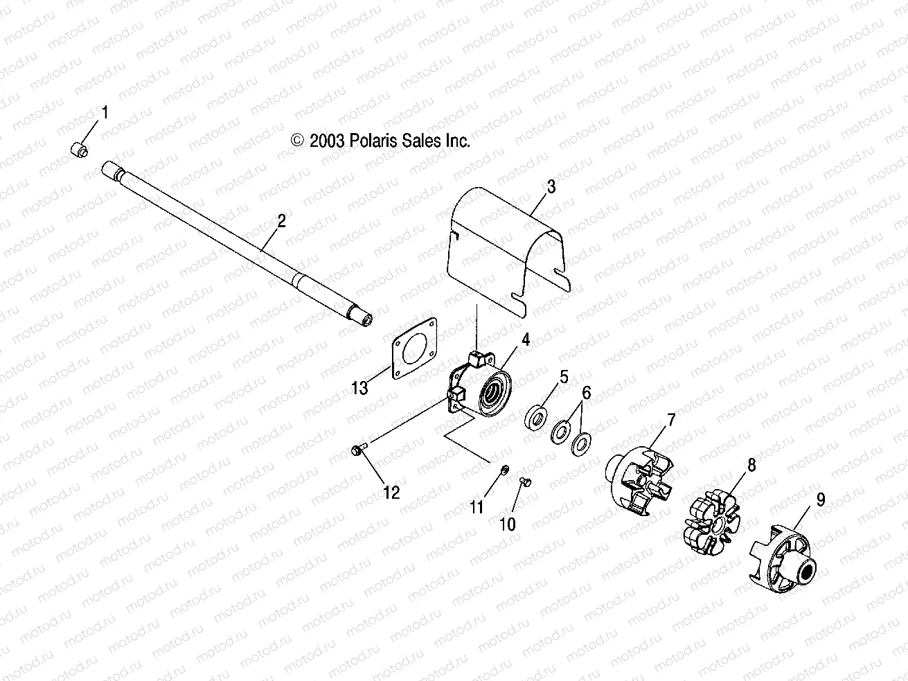 DRIVE SYSTEM - W045305CA/IA/CB/IB/IE/CC/IC/CD/ID/IF (4990579057A12) | DRIVE SYSTEM - W045305CA/IA/CB/IB/IE/CC/IC/CD/ID/IF (4990579057A12)