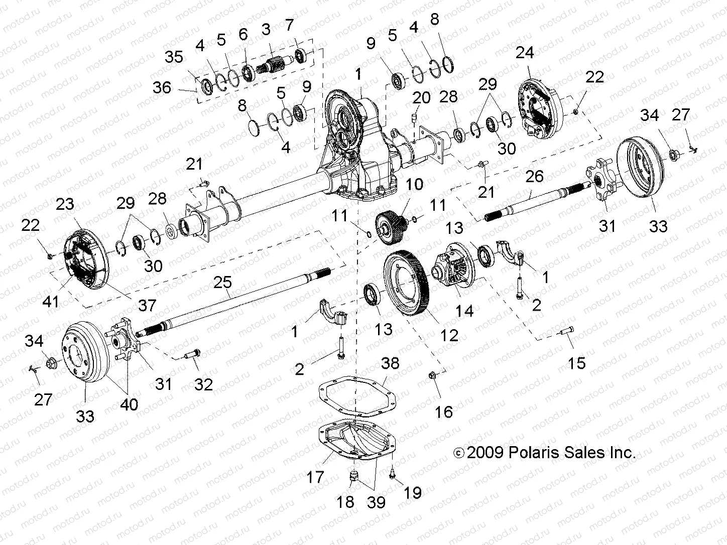 DRIVE TRAIN | DRIVE TRAIN, AXLE, REAR - L10AA08PA/PB/PC (49LEVAXLERR10BSTN)