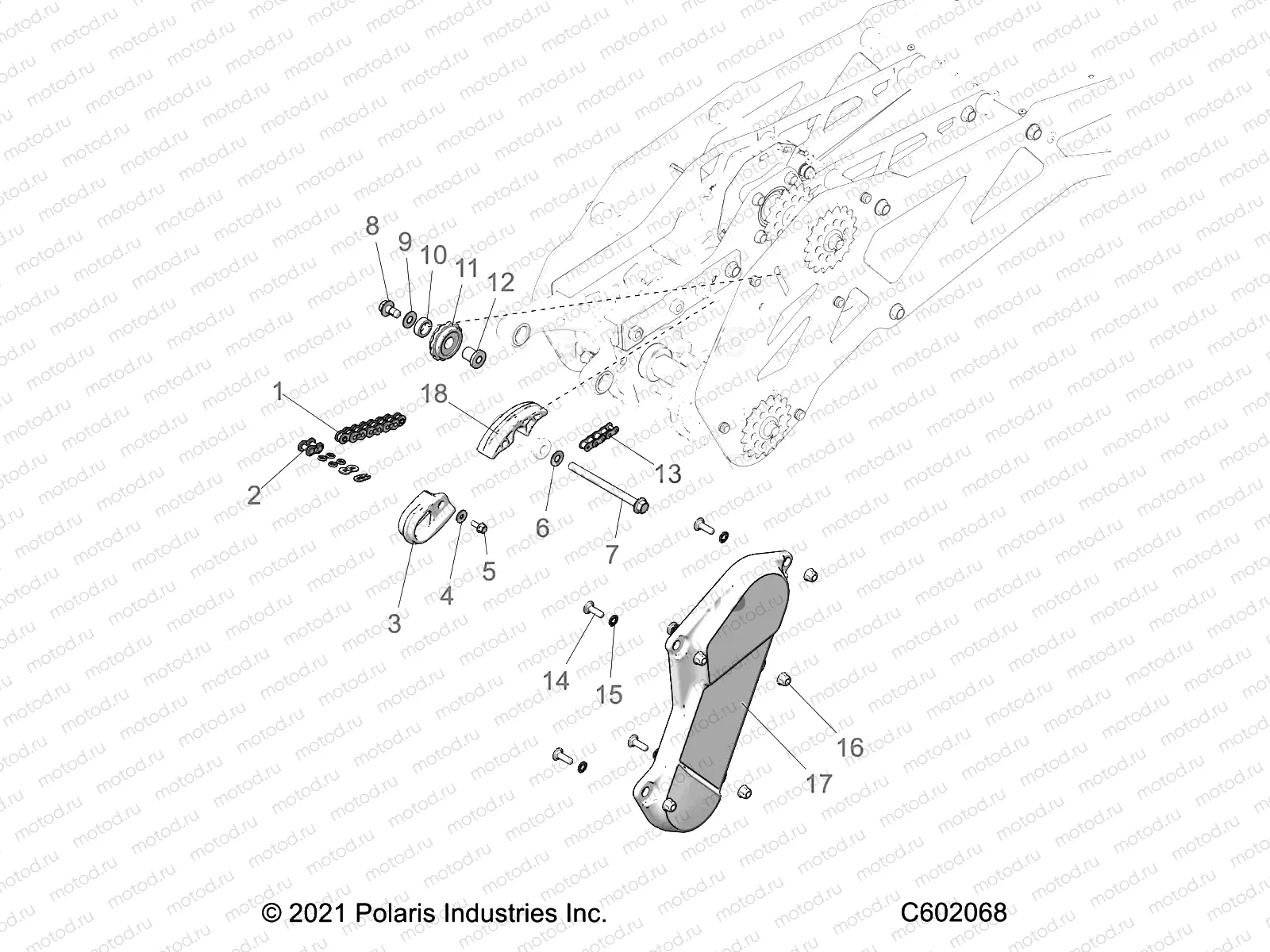 DRIVE TRAIN | DRIVE TRAIN, CHAIN DRIVE - J22DRBX/DREX/DRGX/DRHX/DMCX/DMFX/DMGX ALL OPTIONS (C602068)