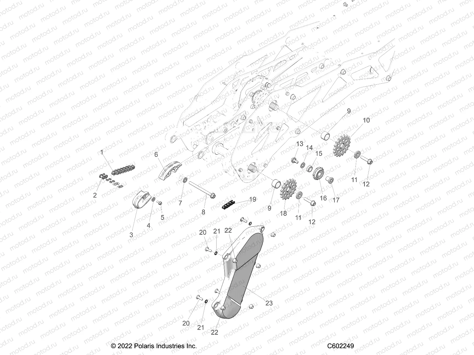 DRIVE TRAIN | DRIVE TRAIN, CHAIN DRIVE - J23DRBX/DREX/DRGX/DRHX/DMFX/DMGX (C602249)