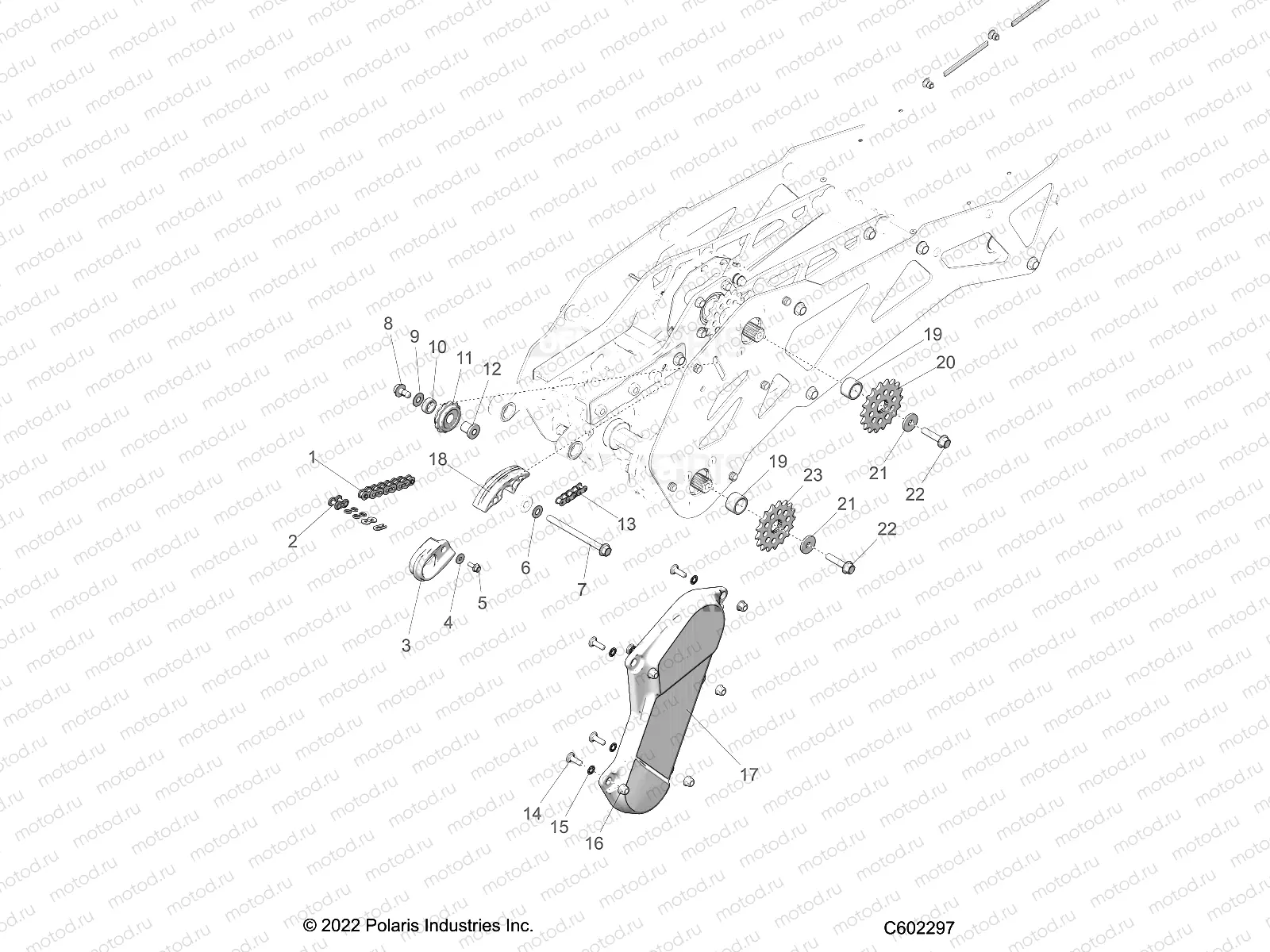 DRIVE TRAIN | DRIVE TRAIN, CHAIN DRIVE - J23UKBX/UKEX/USGX (C602297)